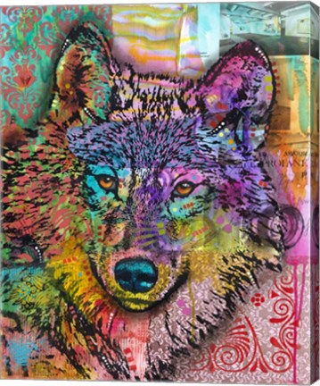 Framed Wolf Lens Eye Print