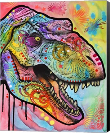 Framed T Rex 1 Print
