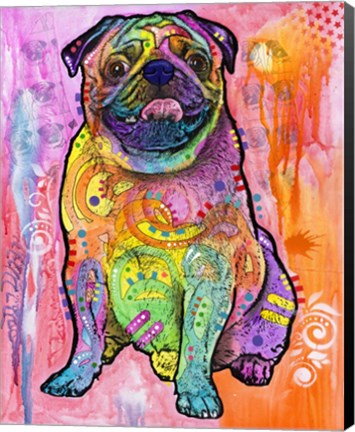 Framed Pug Print