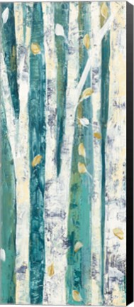 Framed Birches in Spring Panel III Print