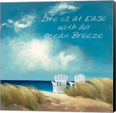 Framed Perfect Day Ocean Breeze Print