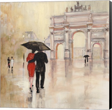 Framed Romantic Paris II Print