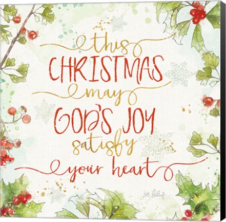 Framed Christmas Sentiments III Print