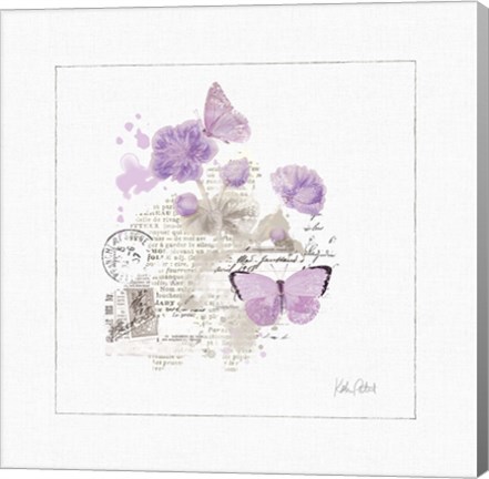 Framed Sunny Day II Purple Print