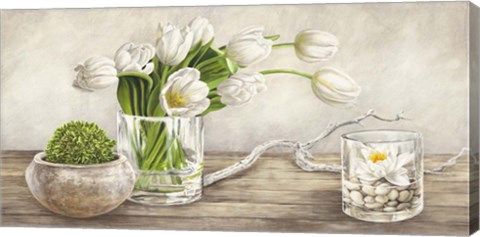 Framed Arrangement with Tulips Print
