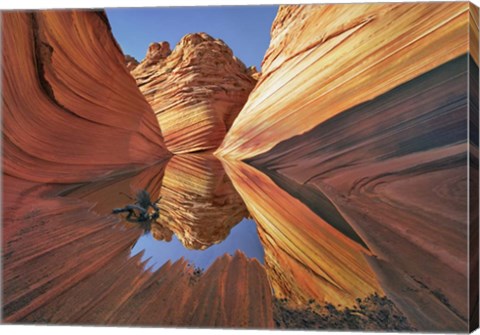 Framed Wave in Vermillion Cliffs, Arizona Print