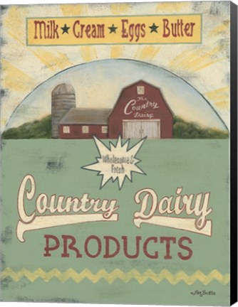 Framed Country Dairy Print