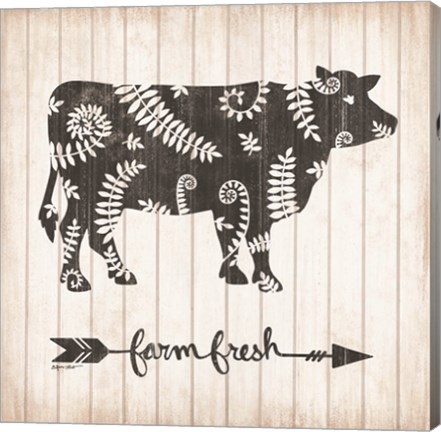 Framed Farm Fresh Cow Print
