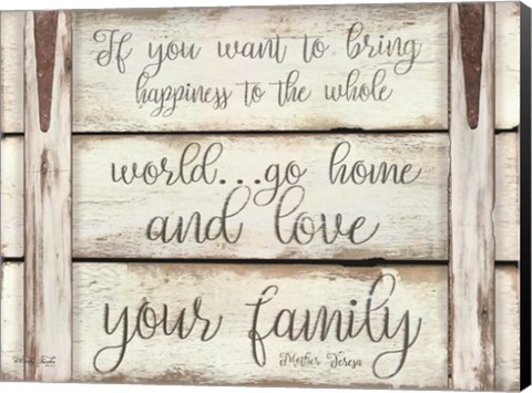 Framed Love Your Family Print