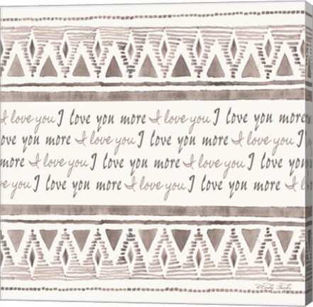 Framed I Love You More Print