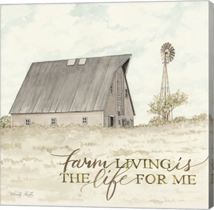 Framed Farm Living Print
