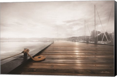 Framed Newport Dock I Print
