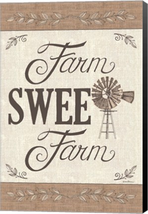 Framed Farm Sweet Farm Print