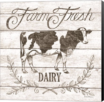 Framed Farm Fresh Dairy Print