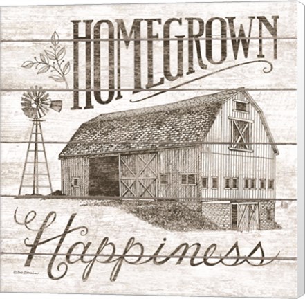 Framed Homegrown Happiness Print