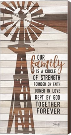 Framed Family Circle Windmill Print