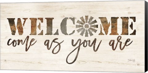 Framed Welcome Come as Your Are Print