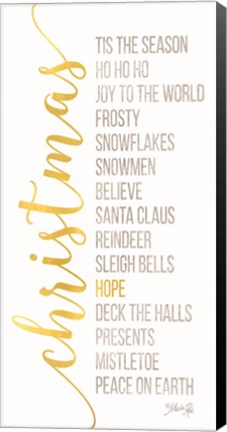 Framed Christmas Sentiments Print