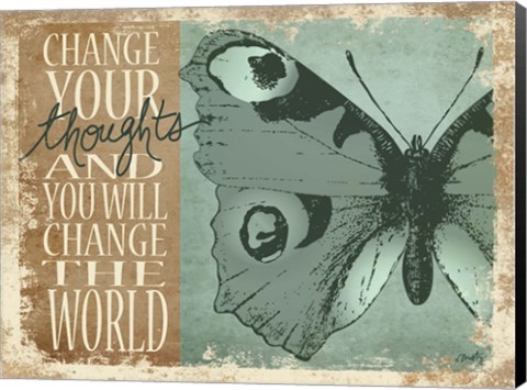 Framed Change Your Thoughts Print