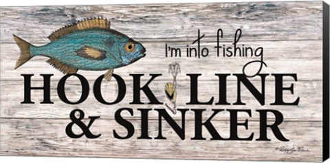 Framed Hook, Line &amp; Sinker Print