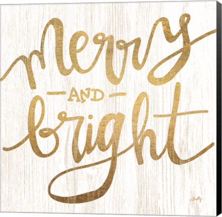 Framed Merry &amp; Bright Print