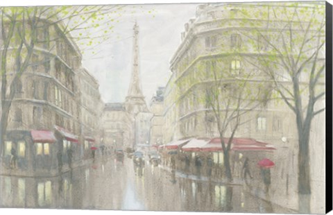 Framed Pale Impression of Paris Print