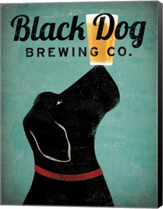 Framed Black Dog Brewing Co v2 Print