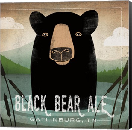 Framed Skinny Dip Black Bear Ale Print