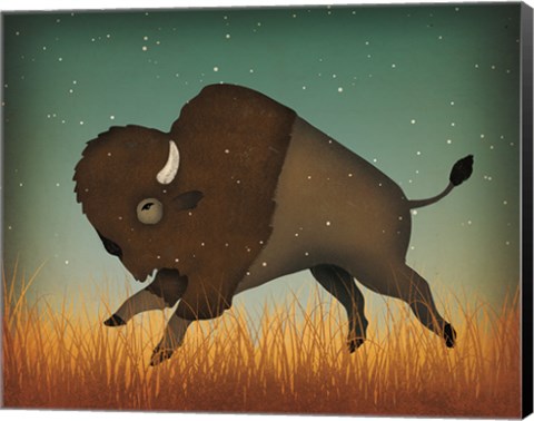 Framed Buffalo Bison II Print