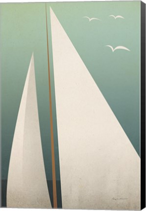 Framed Sails IV Print