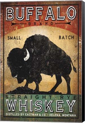 Framed Buffalo Whiskey Print