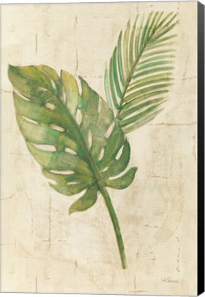 Framed Tropical Leaves Neutral Print