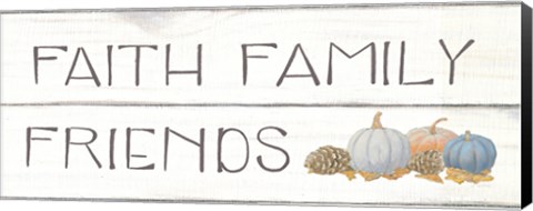 Framed Beautiful Bounty III Faith Family Friends Print