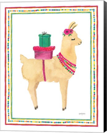 Framed La La Llama I Print