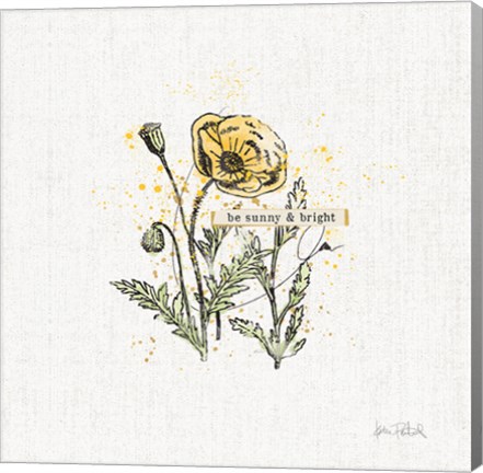 Framed Thoughtful Blooms III Print