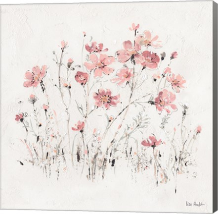 Framed Wildflowers II Pink Print