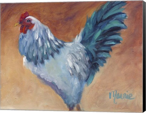 Framed Blue Chick Print