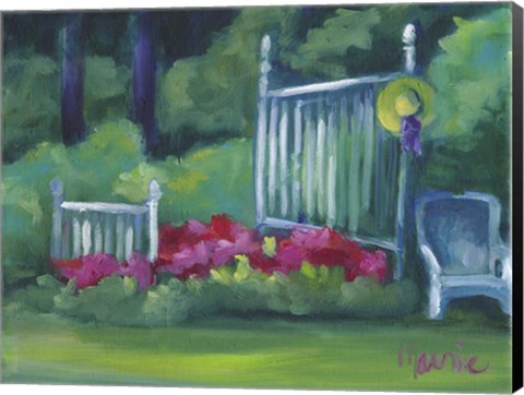 Framed Flower Bed Print