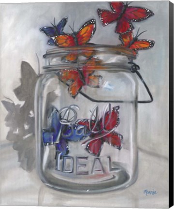 Framed Jar Of Hope Print