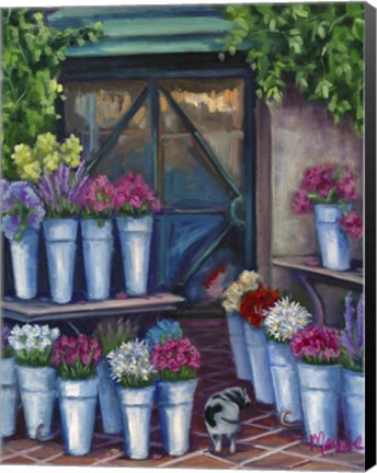 Framed Daisy Flower Shopping Print