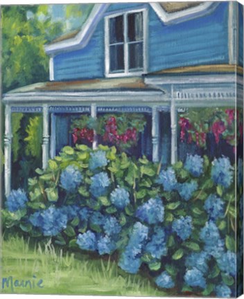 Framed Hydrangea Riot Print