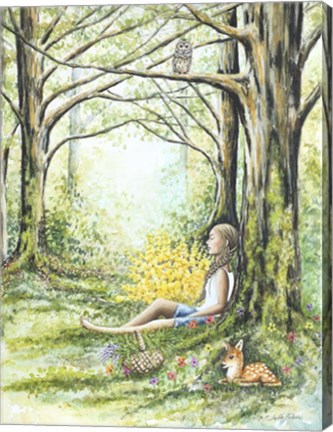 Framed Forest Meditation Print