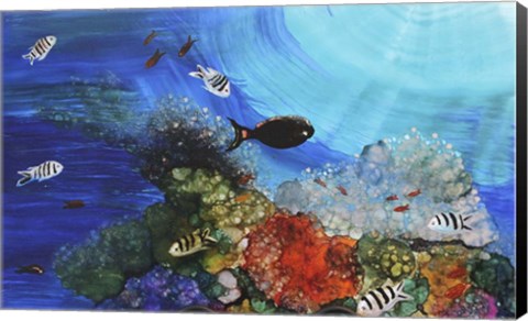 Framed Under The Sea Print