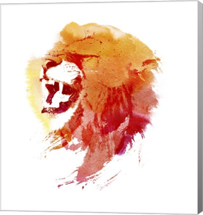 Framed Angry Lion Print