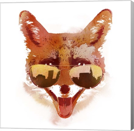 Framed Big Town Fox Print