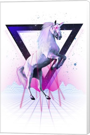 Framed Last Laser Unicorn Tee Print