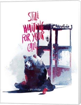 Framed Still Waiting For Your Call Print