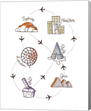 Framed Sweet Travel Print