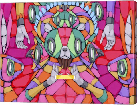 Framed Color And Light From His Hands Print