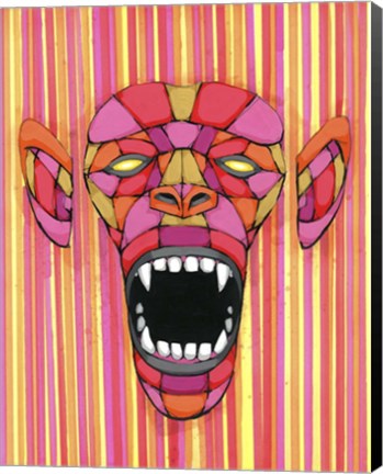 Framed Scream Thru The Spectrum Print